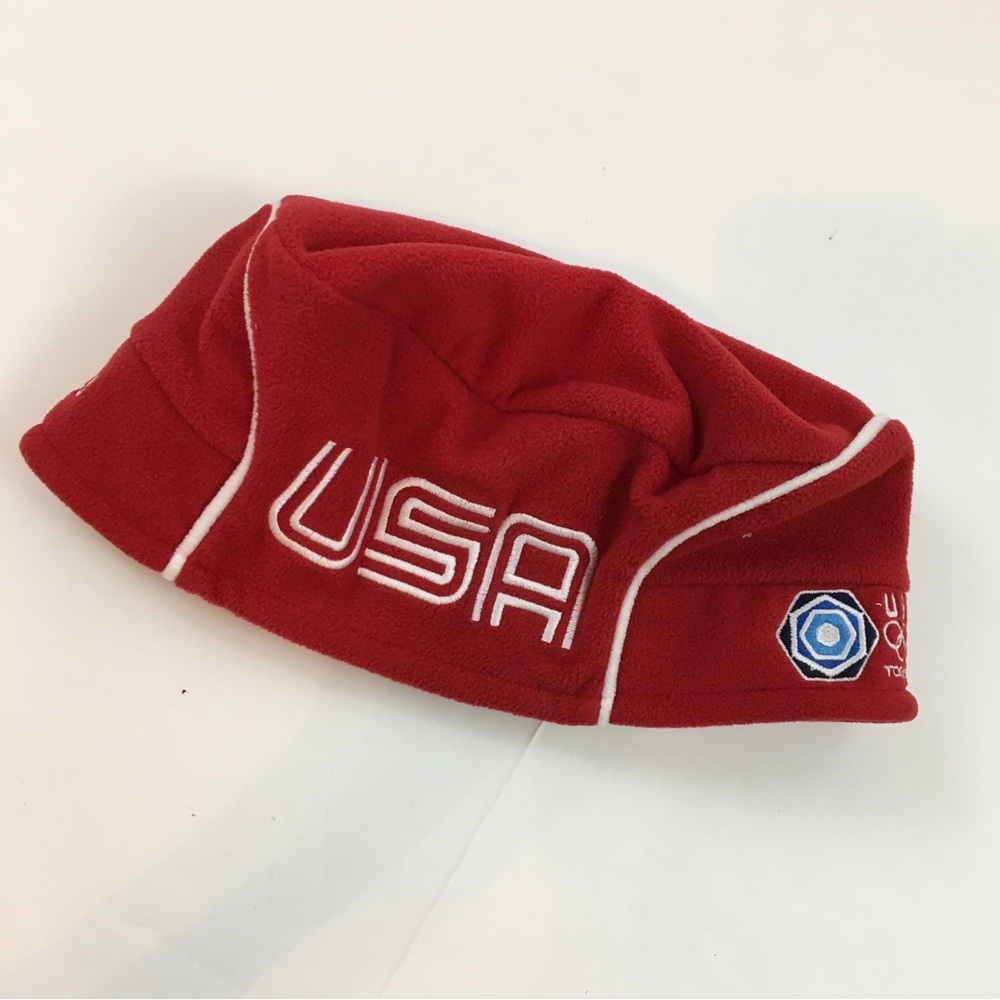 ROOTS team USA Olympics red fleece toque S/M